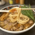 中華そば ふじ井 - 並 麺リフト