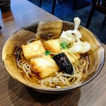 Tojou Soba Sachimatsudo - 揚げ豆腐と餅そば