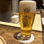 温石 - 生ビールで乾杯‼️