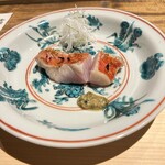 温石 - 金目鯛松笠焼き、白髪葱と実山椒醤油添え