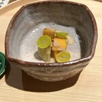 温石 - 柿、さつまいも、新銀杏、胡麻酢がけ