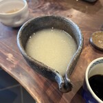 薬庵 - 蕎麦湯
