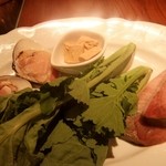 巴里 夕顔 - ぶりとハマグリと菜の花