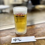 Hiroshima marukajiri nakachan - 生ビール¥650。