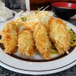 洋庖丁 - カキフライ定食（特盛）1,250円