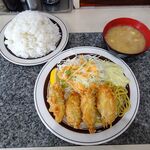 洋庖丁 - カキフライ定食（特盛）1,250円