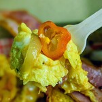 WORLD BREAKFAST ALLDAY - オムレツの「トヤーシュ・ラーントッタ」ハンガリーの朝食のメインはパプリカ等の野菜オムレツでした。