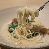 SCALAE - 鱈の白子と九条ネギ　スパゲティーニ