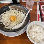 幸楽苑 - 卵、ネギ、麺、ご飯付き