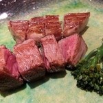 巴里 夕顔 - ヒレのステーキとサーロイン