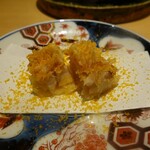 Sushi Kagura - 甘鯛の松笠揚げ