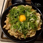 Densetsu No Sutadonya - ネギ＆生卵 on すた丼：830円