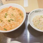 来来軒 - チゲと半チャーハン