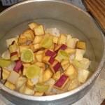 迦陵 - 釜飯 秋の吹き寄せ   さつまいも、栗、銀杏が入ってます