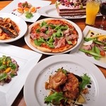 ツボミカフェ　ダイニング - クリスマスシェアプレート飲み放題付3500円（4名様～）