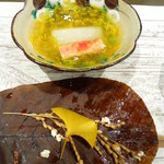 宇豆基野 - 蕪白煮に菊花あん掛け