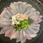 寿し処 春道 - カワハギ　薄造り
