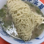 元祖長浜屋 - ラーメン（バリカタ）＋替え玉（ヤワメ）
550円＋150円