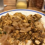 エチオピアカリーキッチン - チキン豆カリー、福神漬け