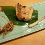 みこころや - 甘鯛の焼物、車海老の頭焼き