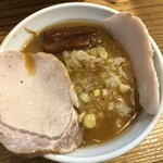 麺屋鈴春 - 濃厚鶏白湯つけ麵＋小ライス