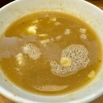 らーめん工房 麺作 - 最後は昆布と鰹出汁の熱々のスープ割で‼️