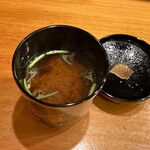 天寿し - 蓴菜の赤出汁