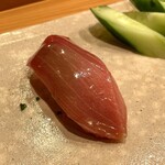 天寿し - 鮪 中とろ 漬け