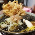 Monju - かき揚げ岩のりうどん。