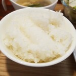 キッチン ブルー グローブ - ご飯大盛りのアップ