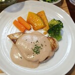 キッチン ブルー グローブ - 上から、居合いが良いですね？