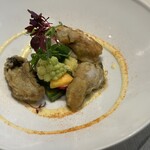 Tastous - 牡蠣のムニエル、黄ゆずのクーリー