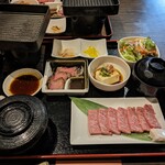 Yakiniku Sanoya - 国産和牛上カルビ御膳　2300円