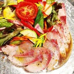 本日の鮮魚deカルパッチョサラダ・ベジタブルドレッシング