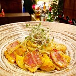 インカのめざめdeカルボナーラ・北海道産インカのめざめとトリュフベーコン