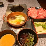 Shabu tei - しゃぶしゃぶセッティングOK！