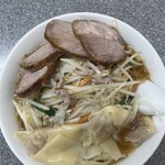 中華麺店 喜楽 - もやしワンタンメンチャーシュー大盛