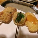 はん亭 - 豚角煮・葉唐辛子・烏賊の雲丹ソース