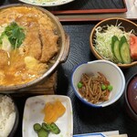 長沢ガーデン レストラン - かつとじ定食