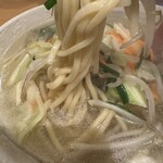 中華ラーメン うえだ - タンメンは太麺