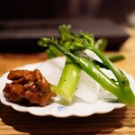 Yakitori Ruike - ◆三浦野菜と肉味噌
      野菜の瑞々しさに肉味噌が旨味とコクを与えて、フレッシュな旨さへ！