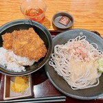 Echizen Soba Jinemon - おろしそばとソースカツ丼セット