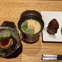 ダイナミックキッチン＆バー 響 中之島フェスティバルプラザ店 - 前菜四種盛り合わせ