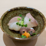 Akasaka Sushi Fukunaga - 水蛸の吸盤、ポン酢
