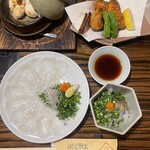 玄品 新宿三丁目 ふぐ・うなぎ料理 - フグ刺し、白子焼き、唐揚げの大好きオンパレ