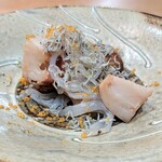 La Stalla - 蓮根のローストがねっとりとした良い食感。それにしても食材ぶっこみすぎやろと。こんなもん満足しかないです。