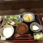 料理屋 壱 - 日替りランチ900円鰆香味焼、鶏天だしあん、自家製豆腐