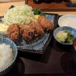 とんかつ馬車道さくら - 牡蠣フライ定食