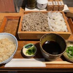 Ishibiki Juuwari Soba Gensei - 明日香 白キクラゲ蕎麦セット(かやくご飯小) 1,180円