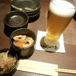 居酒屋かり奈 - エクストラコールドとお通し